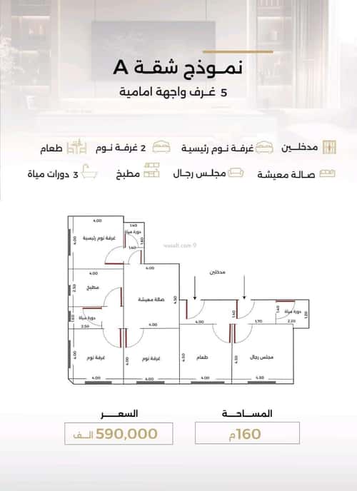 5 bedroom apartment in Al Safaa 11