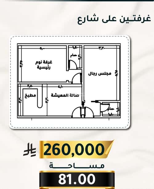 5 bedroom apartment in Al Thaghr 1