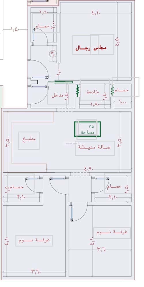 شقة 2 غرف في الصفاء 3