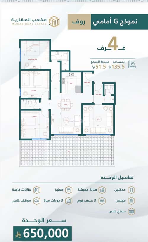 5 bedroom apartment in Al Safaa 2
