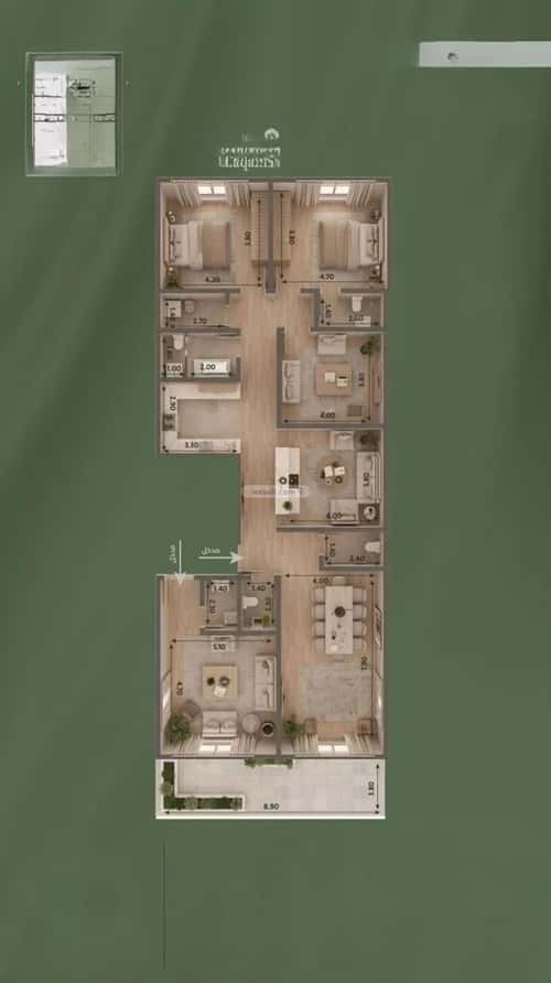 6 bedroom apartment in Al Salamah 9