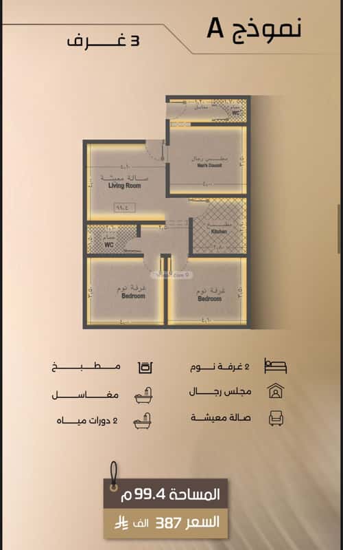 2 bedroom apartment in Al Faisaliyyah 1