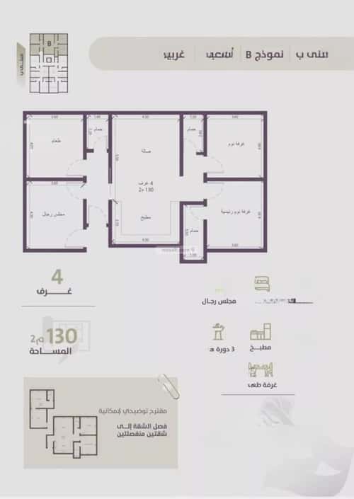 4 bedroom apartment in Al Zahra 4