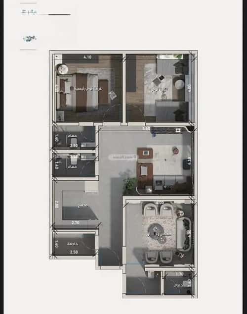 3 bedroom apartment in Al Zahra 4
