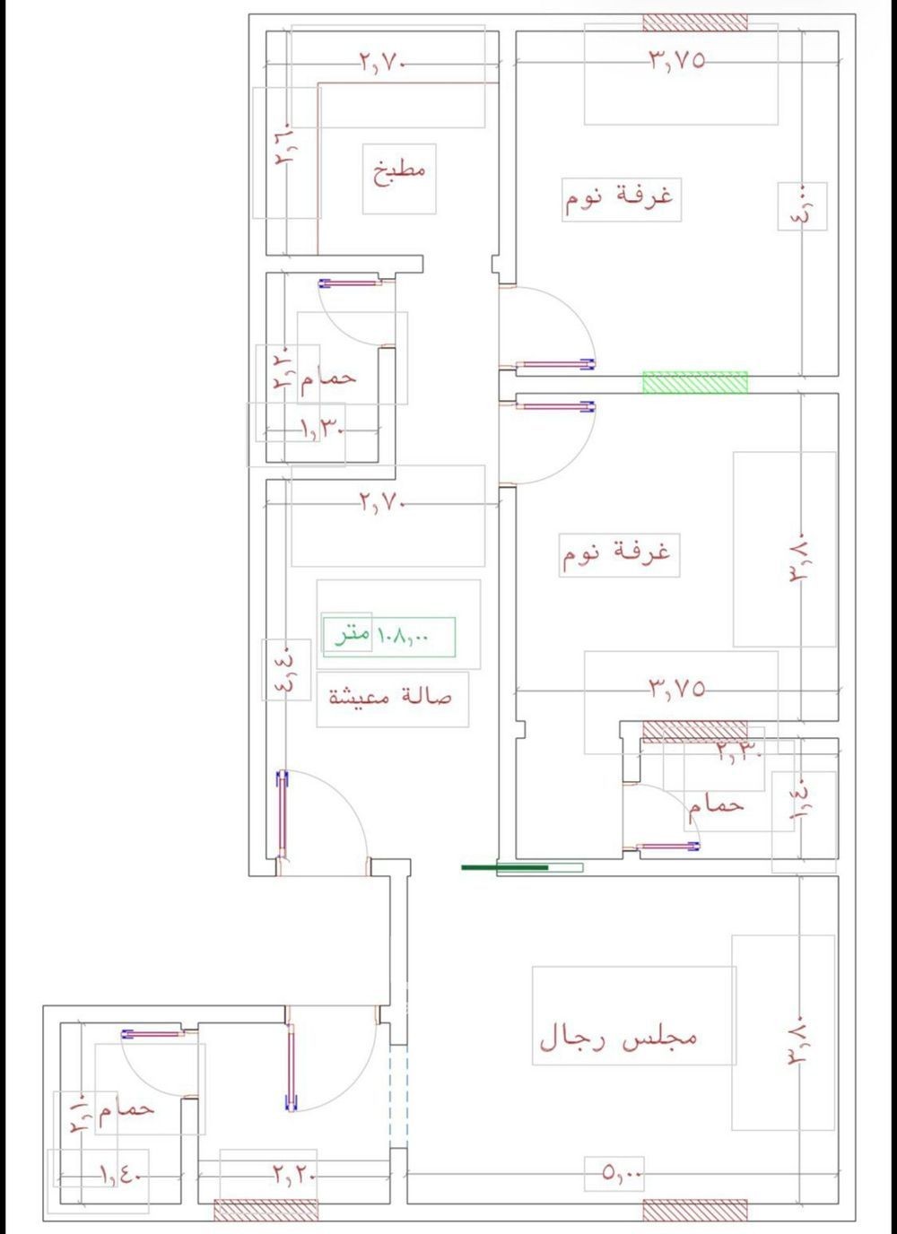 شقة 3 غرف في الجامعة، جدة 2