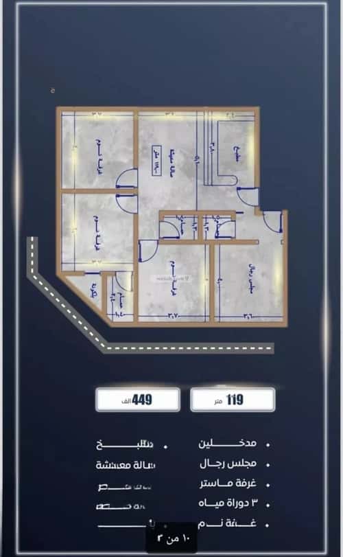 3 bedroom apartment in Al Nuzhah 5