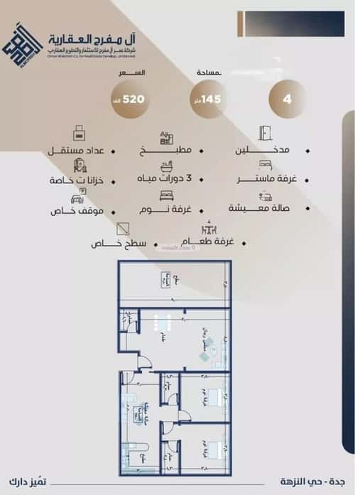 4 bedroom apartment in Al Nuzhah 3