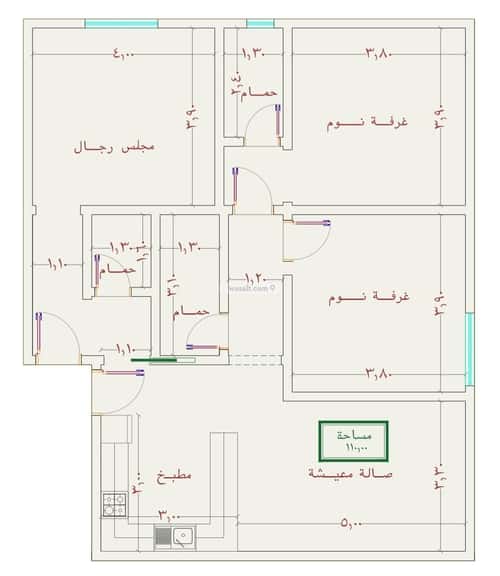 3 bedroom apartment in As Sawari 2