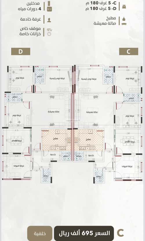 5 bedroom apartment in Al Wahah 8