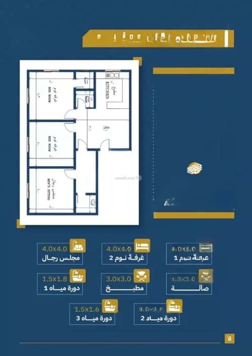 3 bedroom apartment in Al Safaa 4