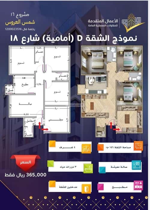 شقة 4 غرف في المريخ 4