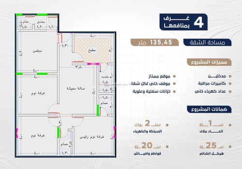 4 bedroom apartment in Al Naeem 9