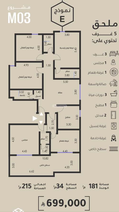 شقة 3 غرف في الفيصلية 7