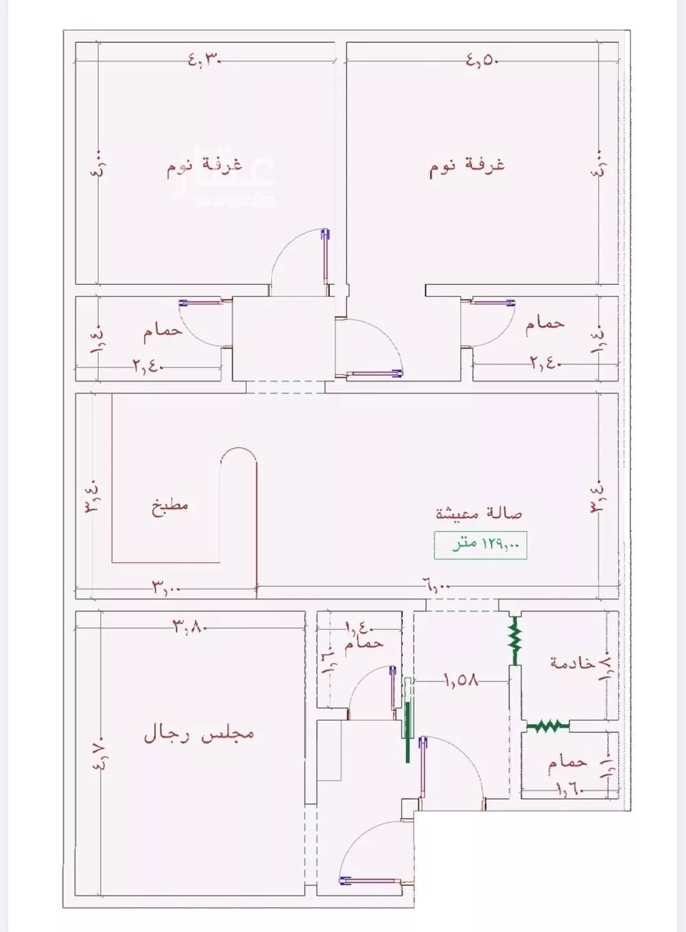 3 bedroom apartment in Al Jamiah 3