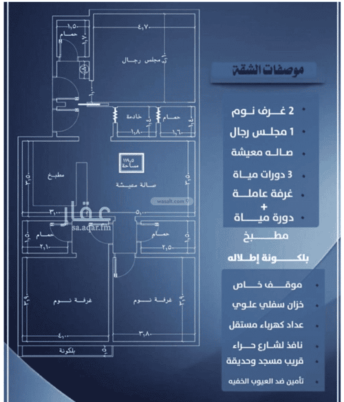 3 bedroom apartment in Al Nuzhah 2