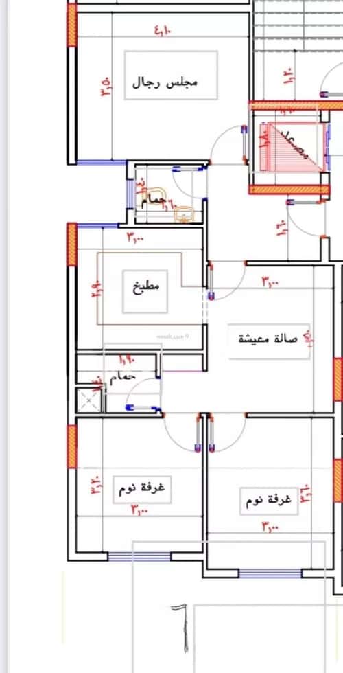 شقة 3 غرف في بطحاء قريش 4