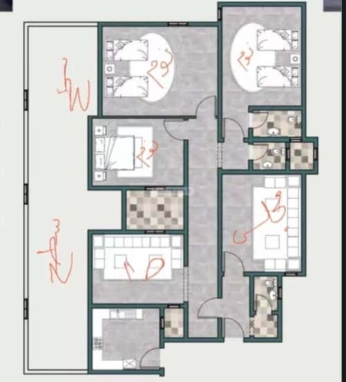 4 bedroom apartment in Batha Quraysh 2