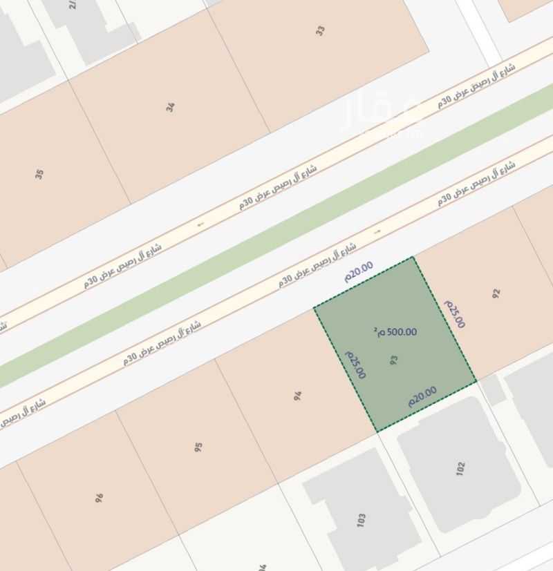 land in Al Aziziyah, Riyadh 3