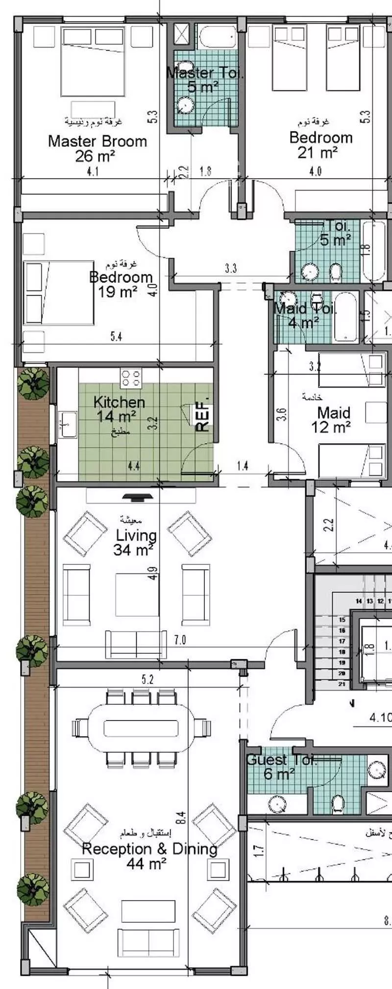 5 bedroom apartment in Al Hamra wa Umm Al Joud 18