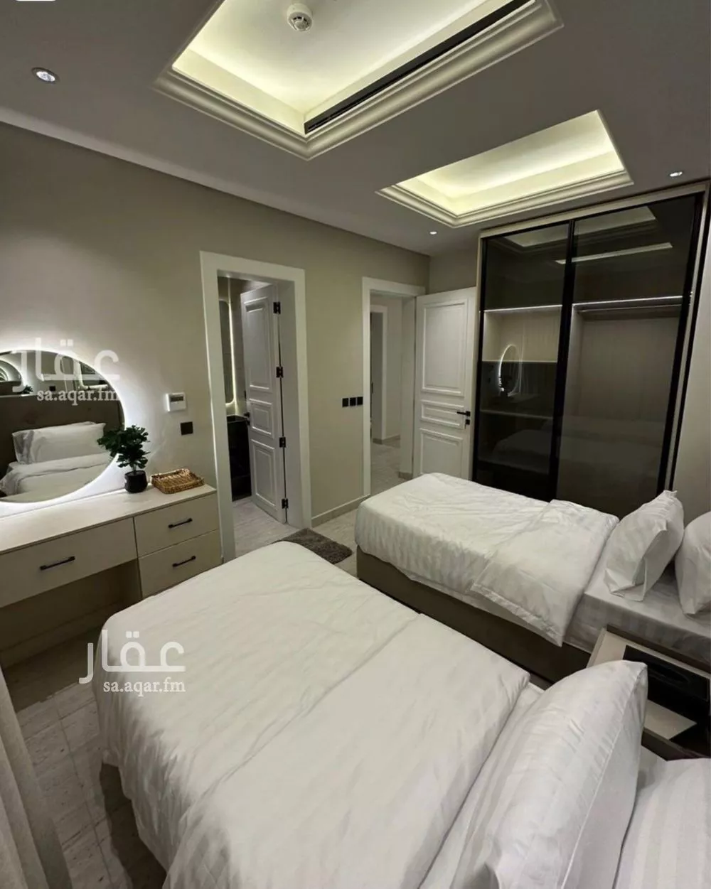 شقة 2 غرف في الملقا 3