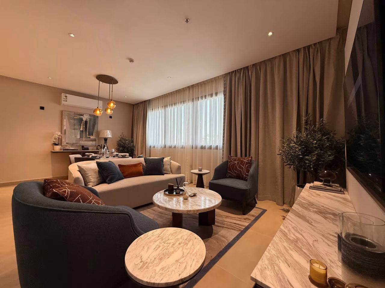 شقة 3 غرف في النرجس 14