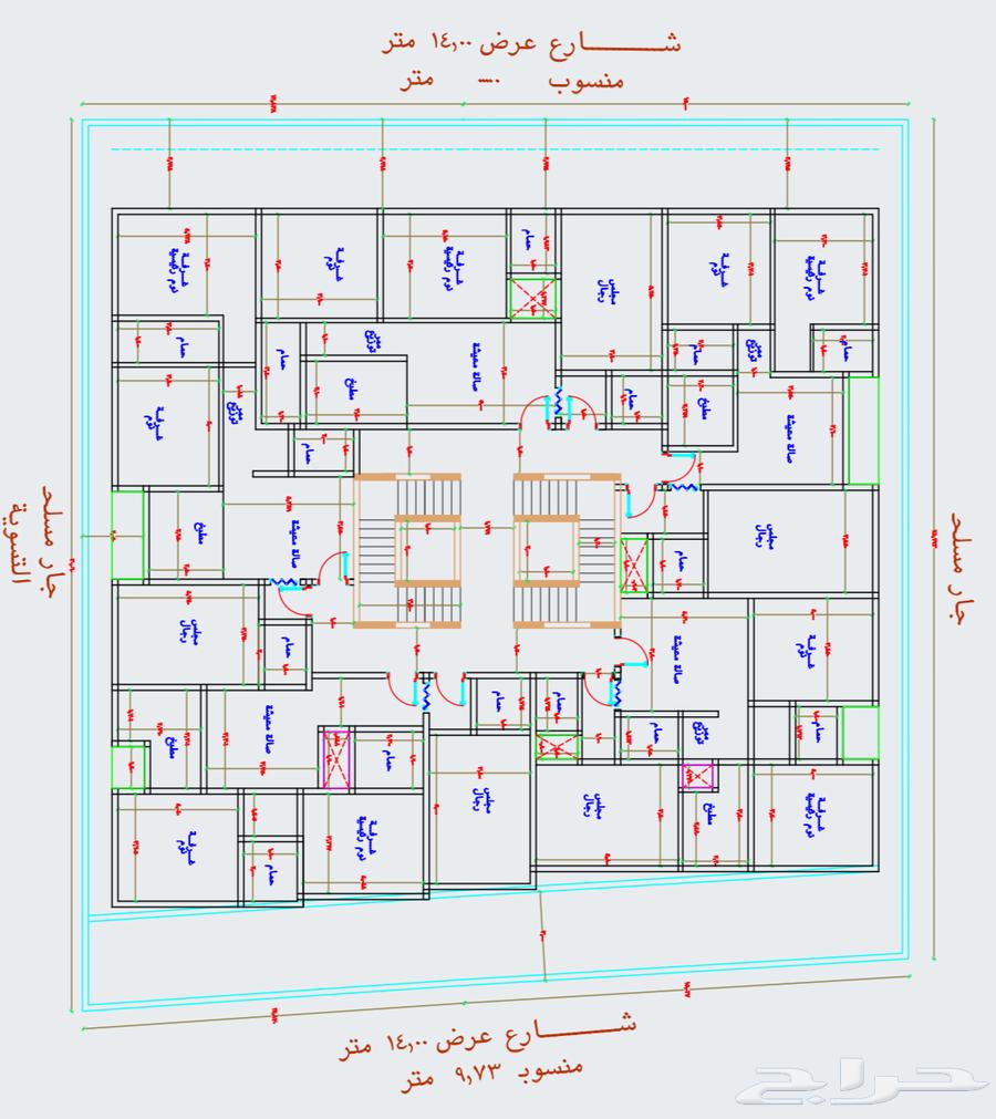 شقة 3 غرف في بطحاء قريش 7