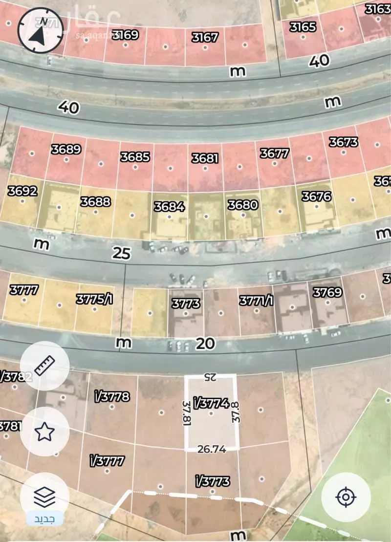 أرض 979 م² في المهدية 2