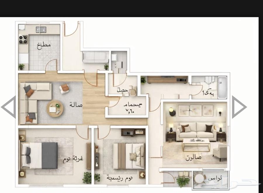 شقة 2 غرف في المروة 5