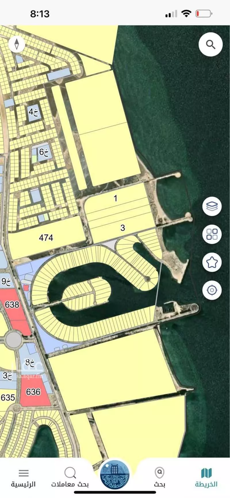 أرض 3495 م² في العقيق 6