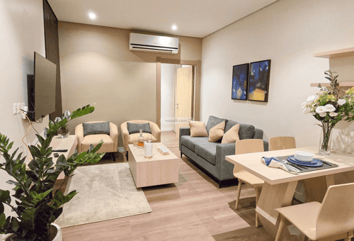 شقة 1 غرف في الملقا 4