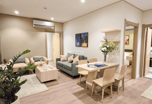 شقة 1 غرف في الملقا 9