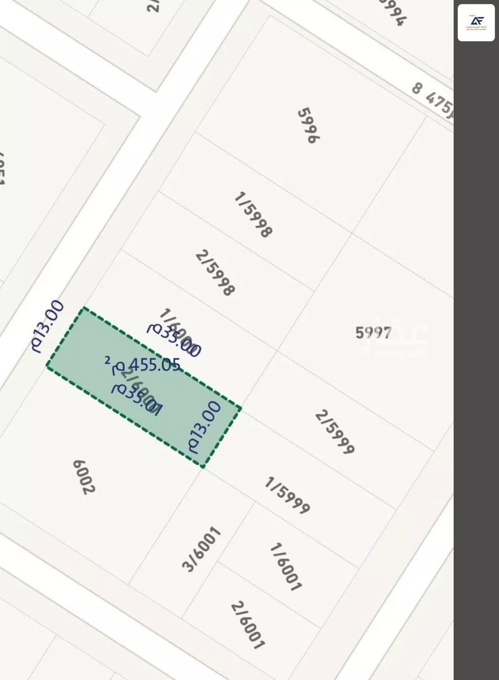 أرض 455 م² في بنبان 3