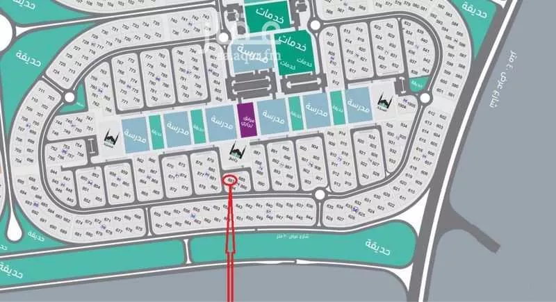 أرض 560 م² في خاخ 3