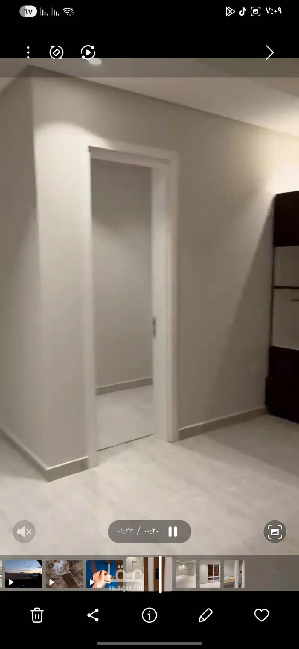 شقة 3 غرف في النرجس 6