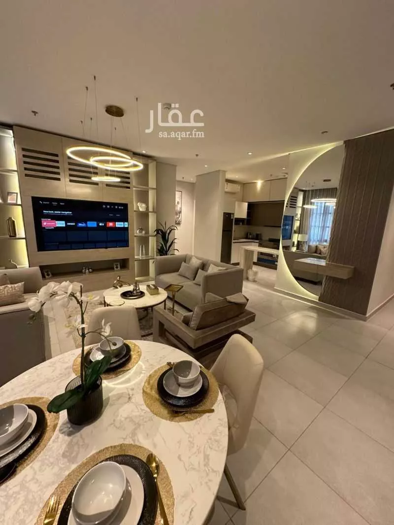 شقة 2 غرف في الملقا 4