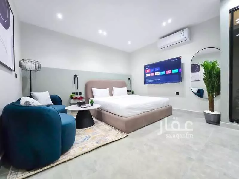 شقة 1 غرف في النرجس 6