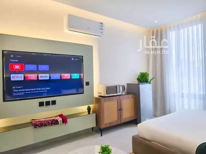 شقة 1 غرف في النرجس 4