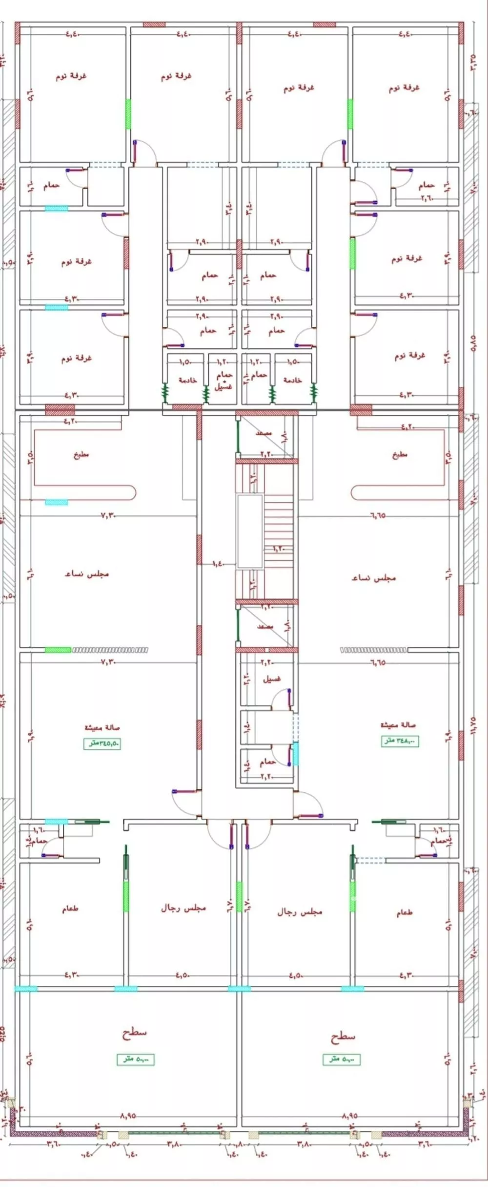 شقة 7 غرف في الجامعة 2