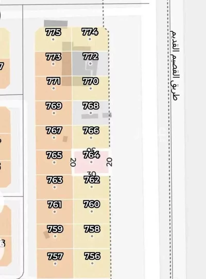 أرض 601 م² في المطار 2