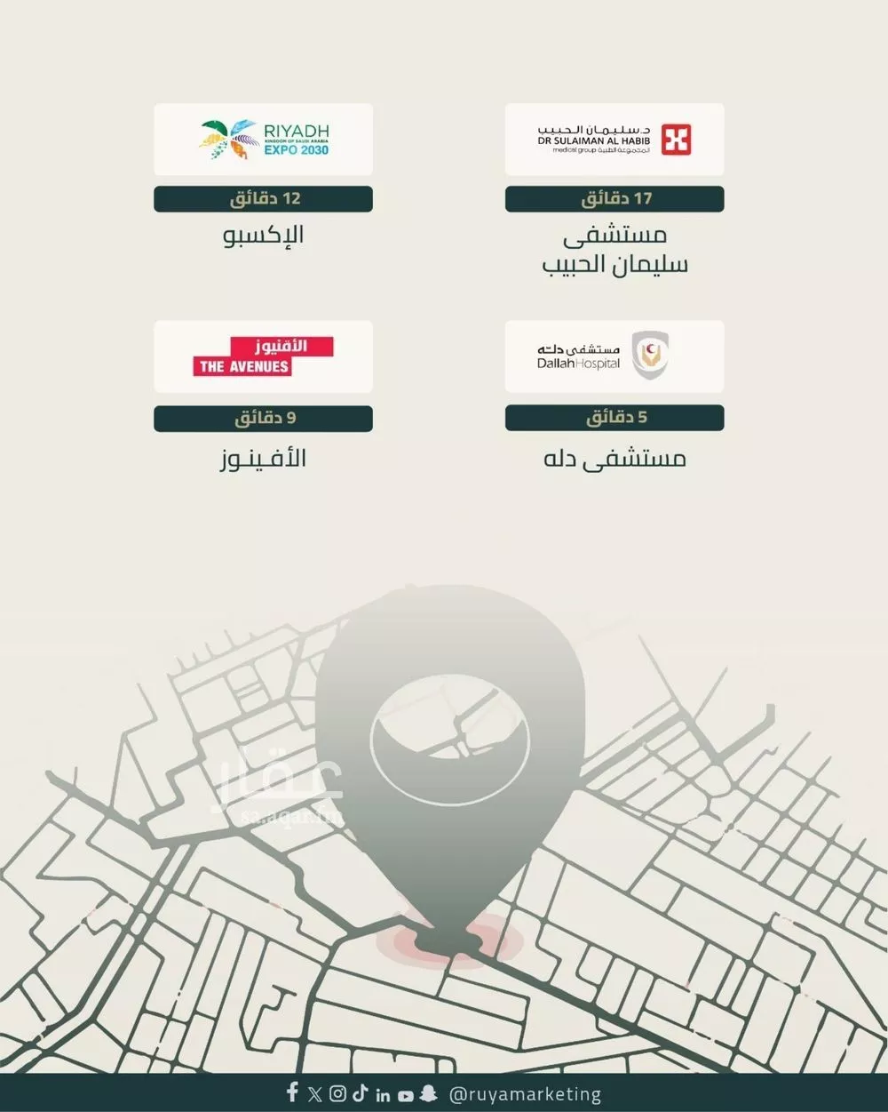 دور 3 غرف في النرجس 2