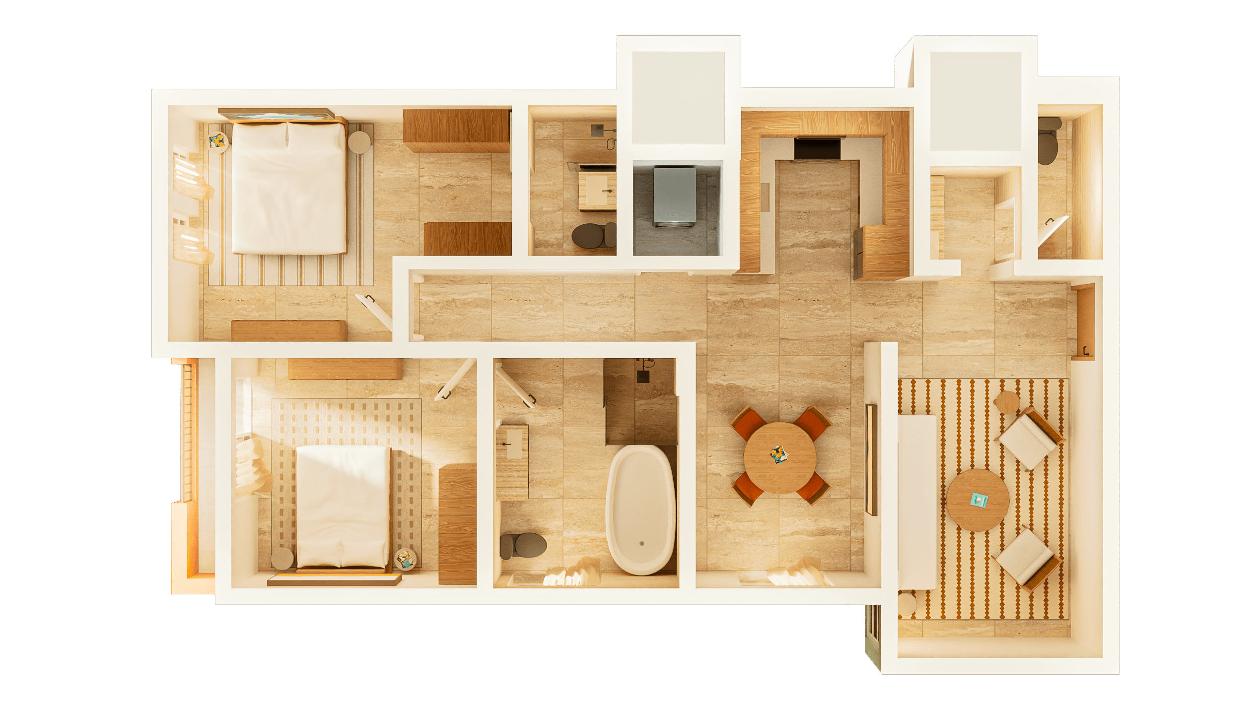 Bader 2 Bedroom with Balcony