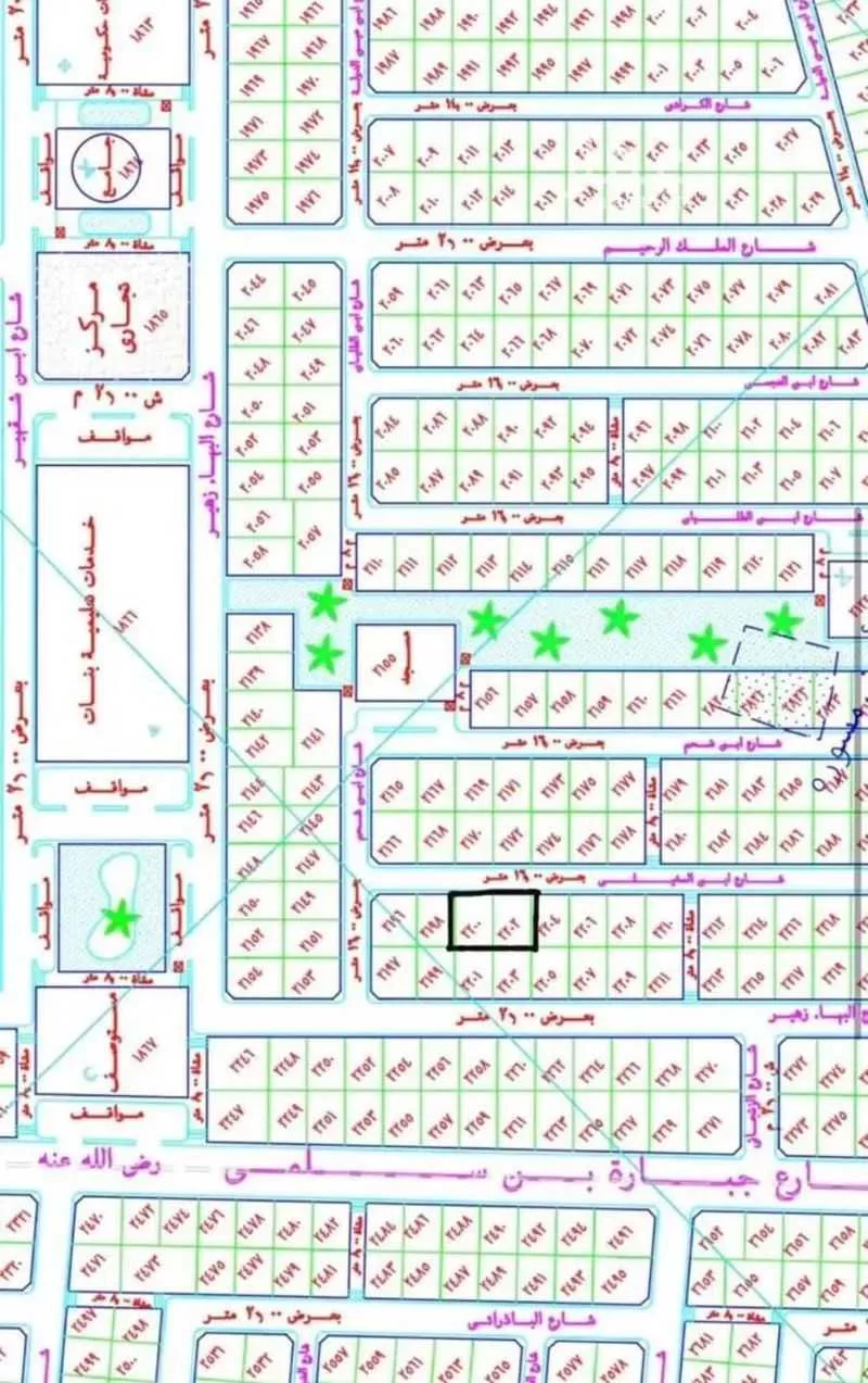 أرض 366 م² في المطار 3
