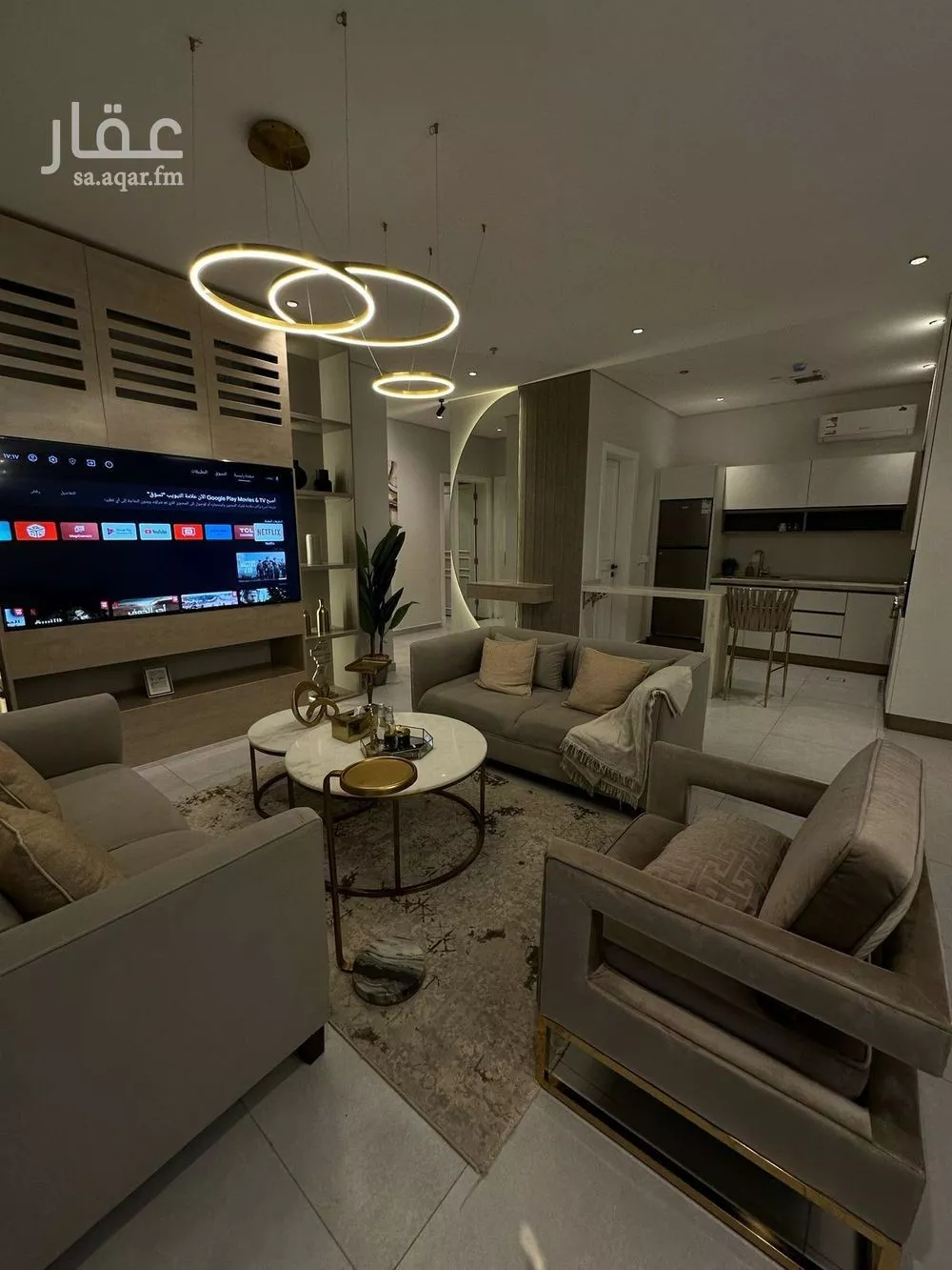 شقة 3 غرف في الملقا 4