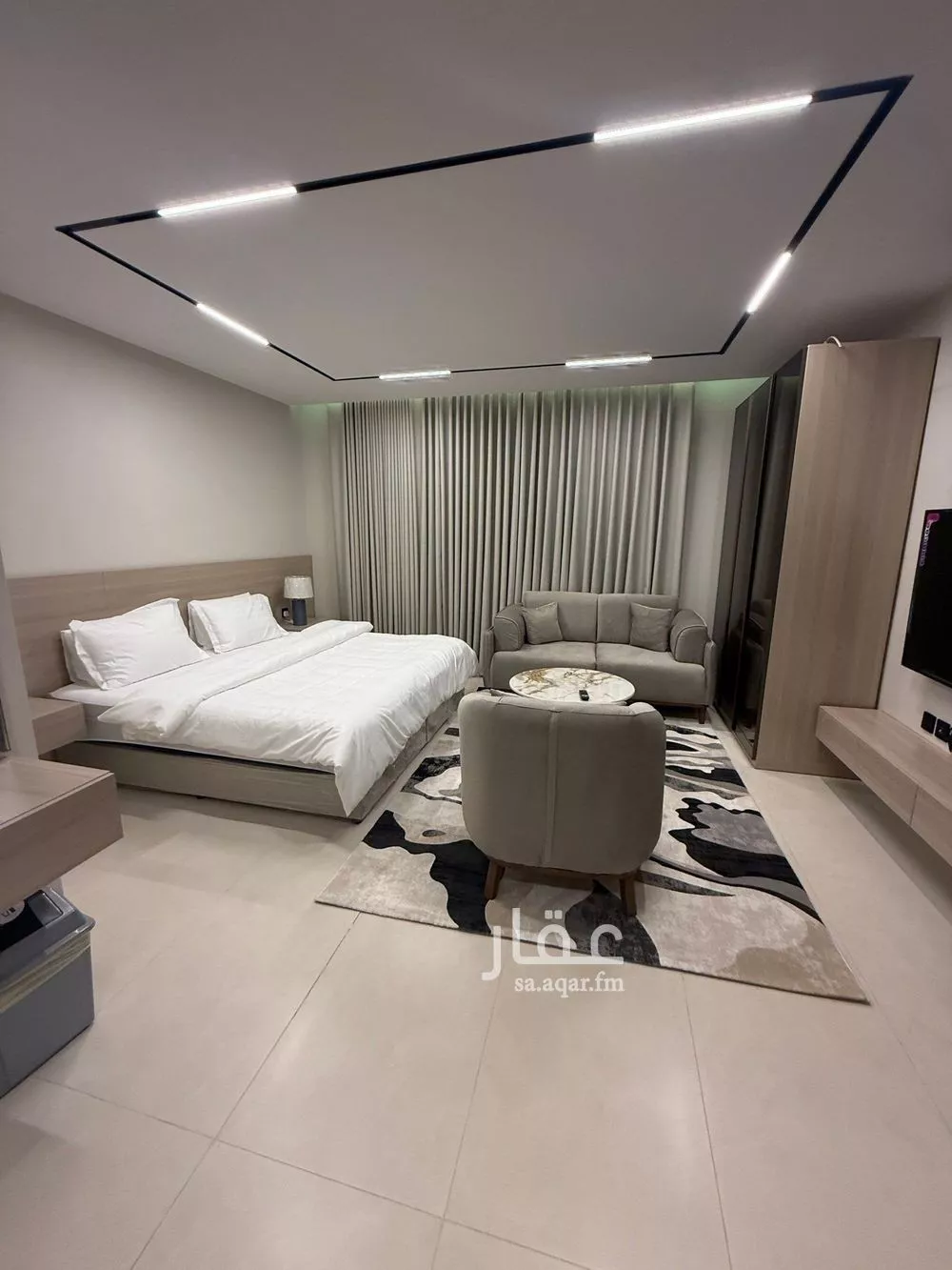 شقة 1 غرف في العقيق 3