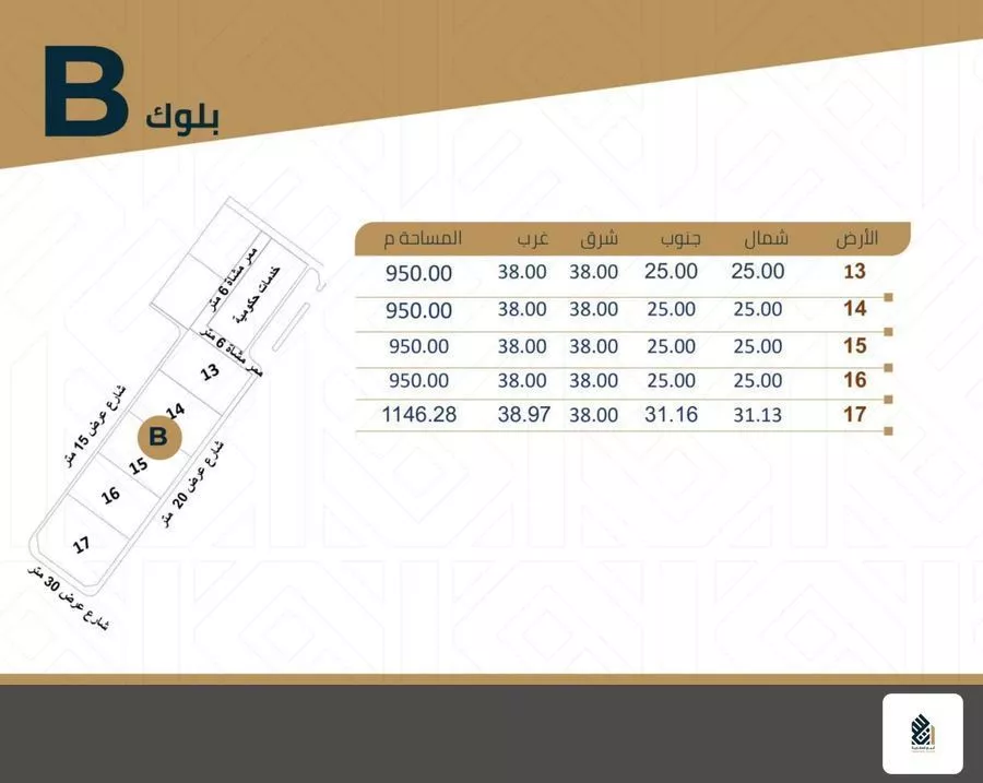 أرض 300 م² في الصدفة 2