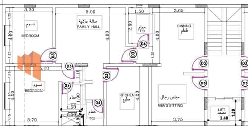 شقة 2 غرف في الحمرا 14