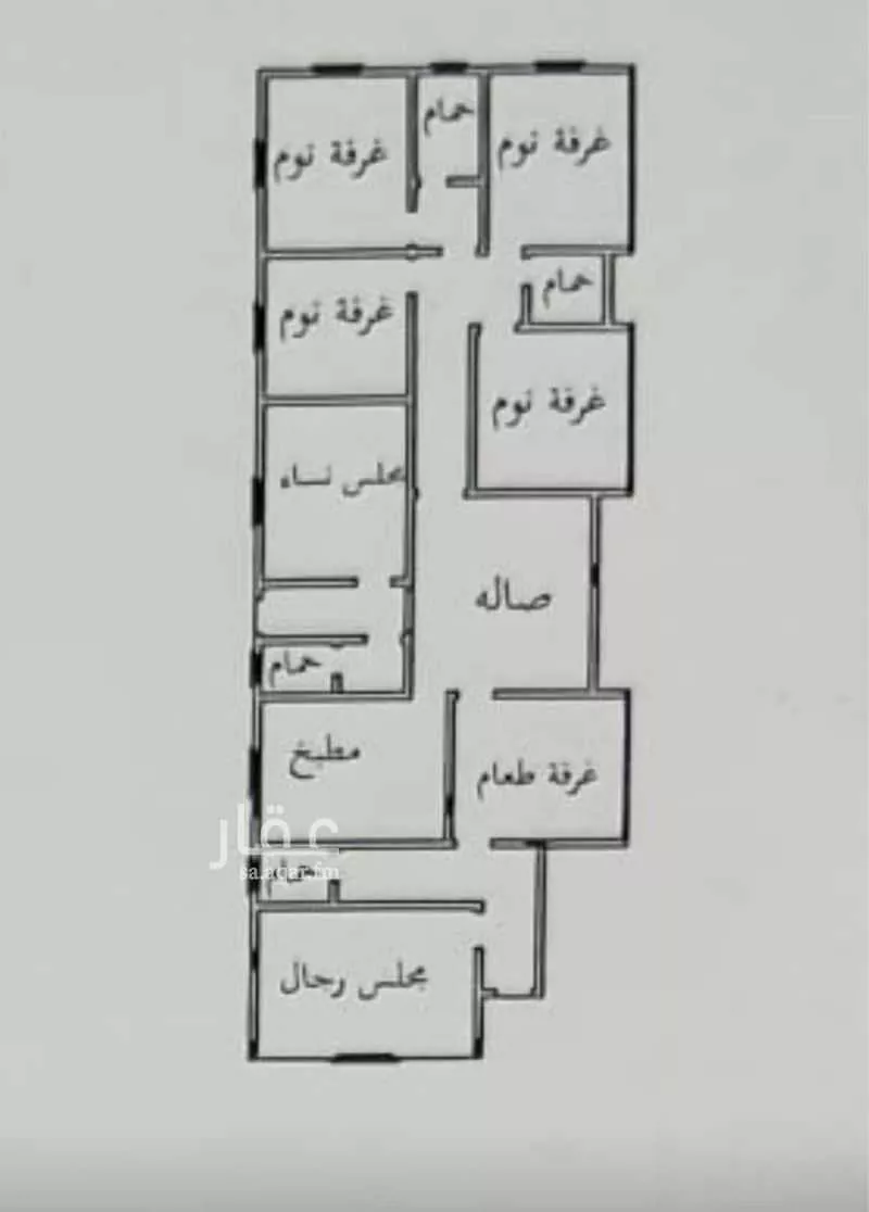 شقة 7 غرف في النور 2