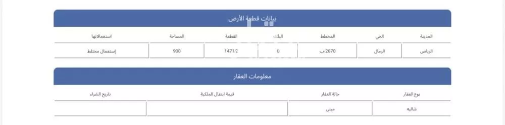 أرض 900 م² في الرمال 4