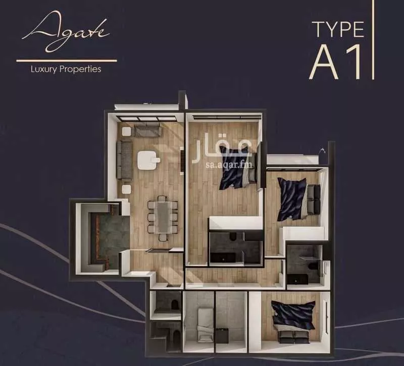 شقة 4 غرف في الروضة 6