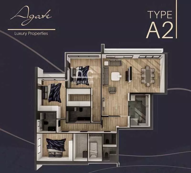 شقة 4 غرف في الروضة 7